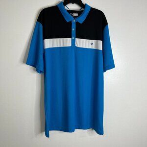 CALLAWAY Opti Dri Golf Polo Shirt Blue Lightweight  Soft Stretch Collared XXL